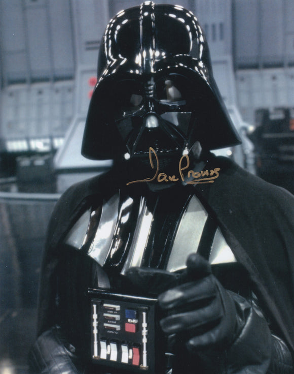 Dave Prowse  10x8 signed in Gold -Star Wars