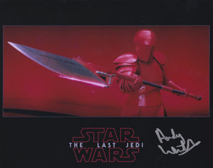 Andy Wareham 10x8 signed in Star Wars