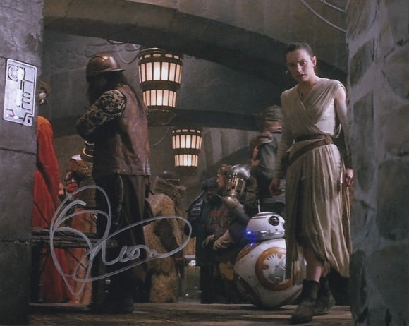 Elroy Powel 10x8 signed in Silver Star Wars The Force Awakens