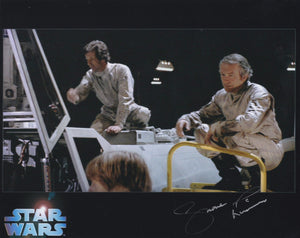 Shane Rimmer 10x8 signed in Silver Star Wars A New Hope