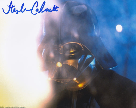 Stephen Calcutt 10x8 signed in Blue Star Wars The Empire Strikes Back