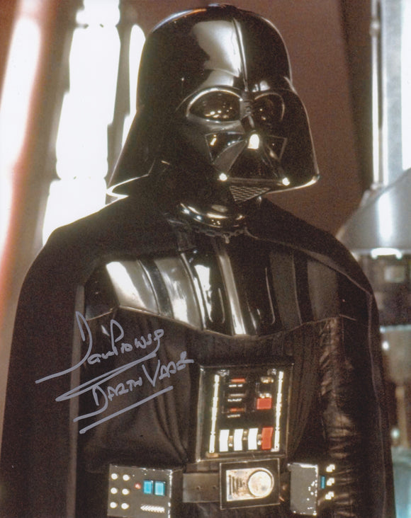 Dave Prowse 10x8 signed in Silver Star Wars Return of the Jedi