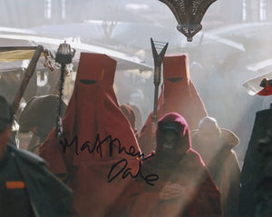 Matthew Dale 10x8 signed in Silver Star Wars Rogue One