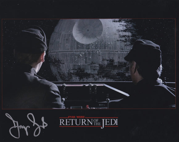 Jasper Jacob 10x8 signed in Silver Star Wars Return of the Jedi