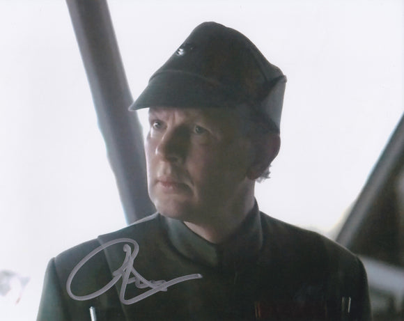 Richard Cunningham 10x8 signed in Silver Star Wars Rogue One