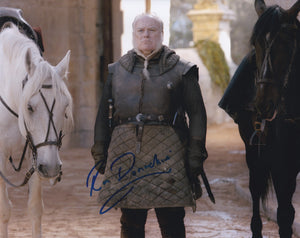 Ron Donachie 10x8 signed in Blue Game of Thrones