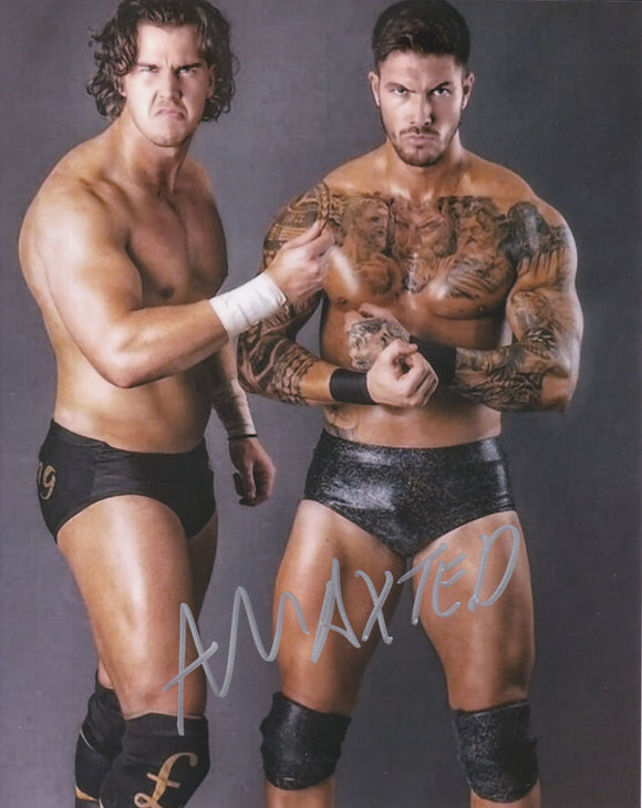 Adam Maxted 10x8 signed in Silver Wrestling