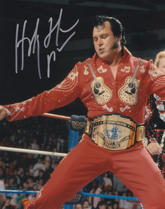 Honky Tonk Man 10x8 signed in Silver Wrestling