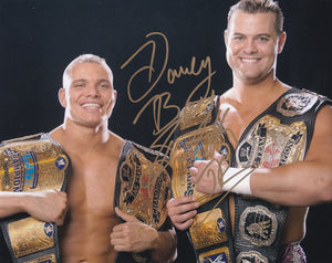 Davey Boy Smith Jr 10x8 signed in Gold