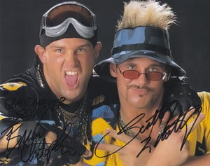 Grandmaster Sexay (Brian Christopher) and Scotty 2 Hotty 10x8 DOUBLE Signed in Black