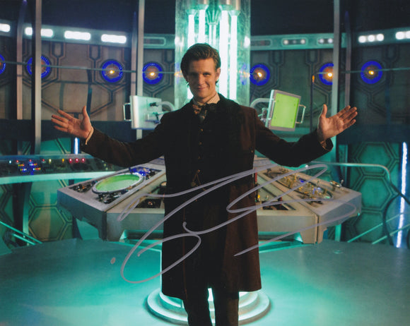 Matt Smith signed in Silver doctor who