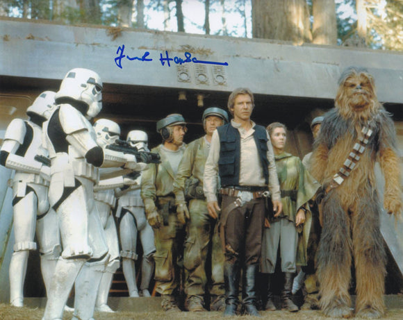 Frank Henson 10x8 signed in Blue - Star Wars Return of the Jedi