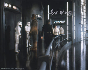 Syd Wragg 10x8 signed in Silver Star Wars A New Hope