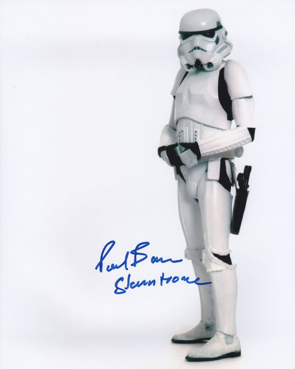 Paul Bannon 10x8 signed in Blue Star Wars A New Hope