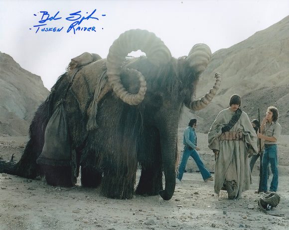 Bob Spiker 10x8 signed in Blue Star Wars A New Hope