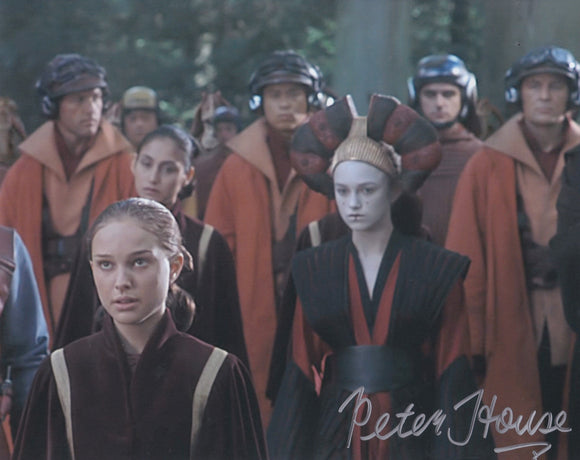 Peter House 10x8 signed in Silver Star Wars The Phantom Menace