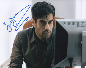 Sacha Dhawan  10x8 signed in Blue Doctor Who