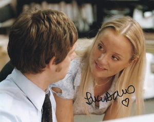 Lucy Davis 10x8 signed in Black The Office