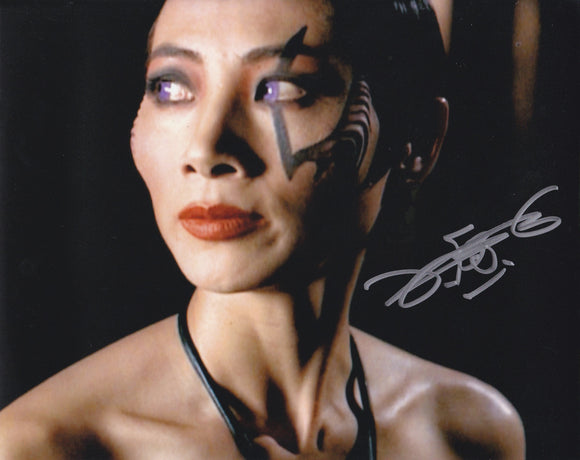 Bai Ling signed 10x8 in Silver Angel