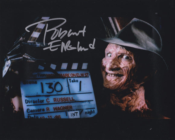 Robert Englund 10x8 signed in silver Nightmare on Elm Street