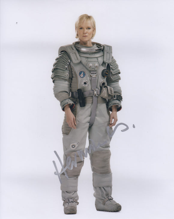 Hermione Norris 10x8 signed in Silver Doctor Who