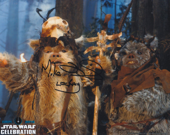Mike Edmonds 10x8 signed in black Star Wars Return of the Jedi