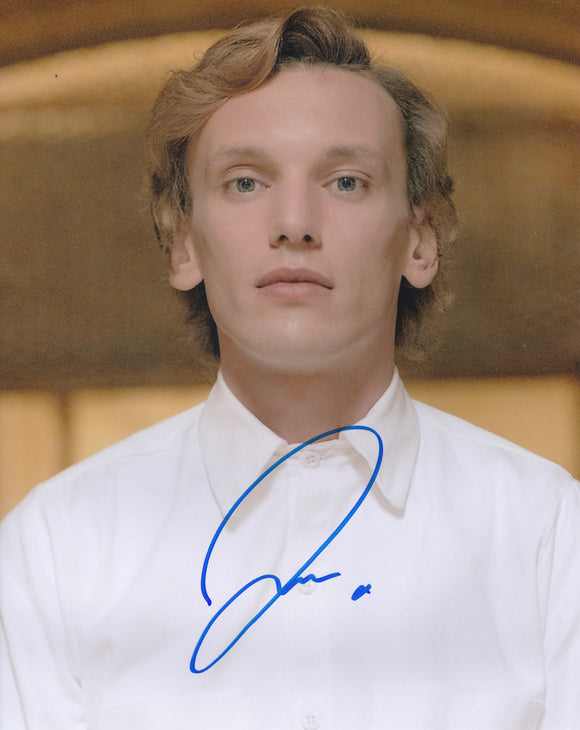 Jamie Campbell Bower 10x8 signed in Blue Stranger Things