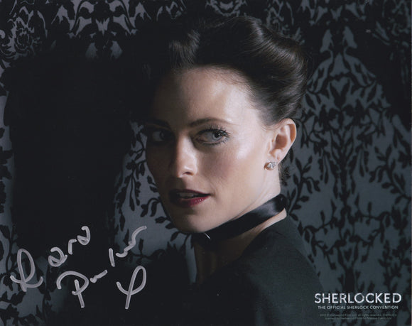 Laura Pulver 10x8 signed in silver Sherlock
