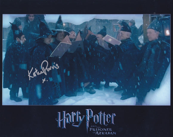 Katie Purvis 10x8 signed in silver Harry Potter