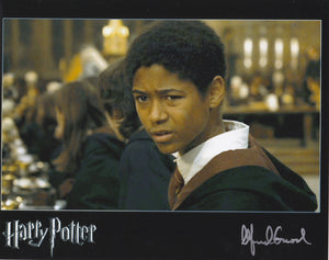 Alfie Enoch 10x8 signed in Black Harry Potter
