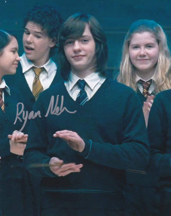 Ryan Nelson 10x8 signed in Silver Harry potter