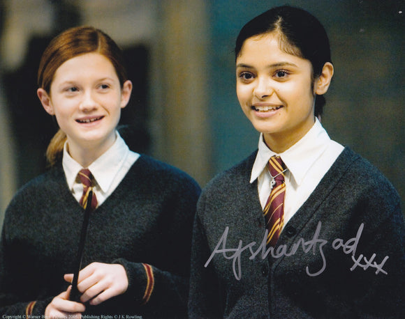 Afshan Azad 10x8 signed in silver Harry Potter