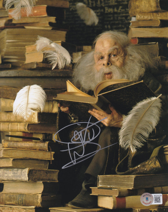 Warwick Davis 10x8 signed in Silver Harry Potter WITH BECKETT