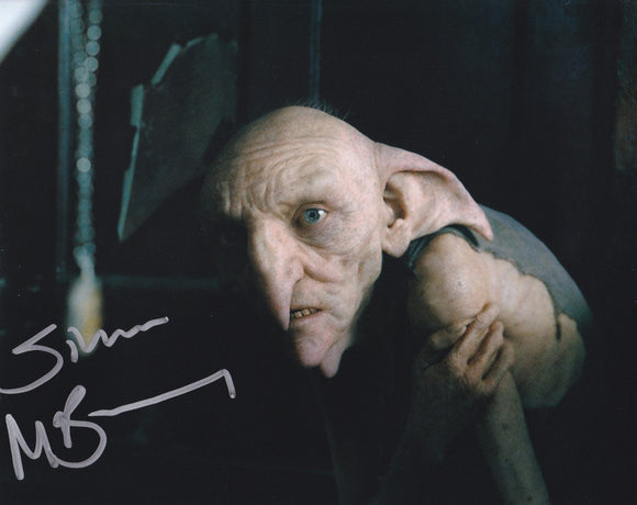 Simon Mcburney 10x8 signed in silver Harry Potter