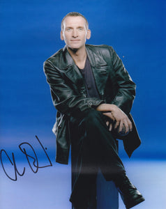 Christopher Eccleston10x8 signed in Black  Doctor Who