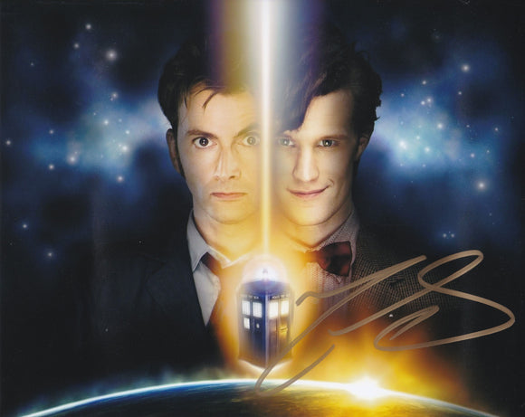 Matt Smith 10x8 signed in Gold Doctor Who