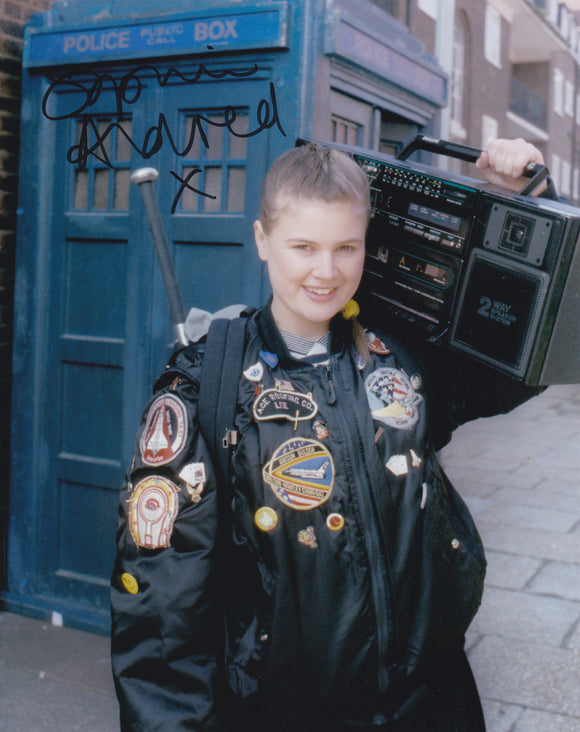 Sophie Aldred 10x8 signed in Silver Doctor who