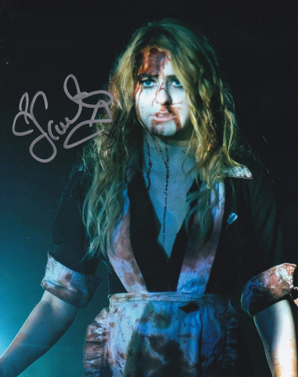 Scout Taylor Compton 10x8 signed in Silver Halloween