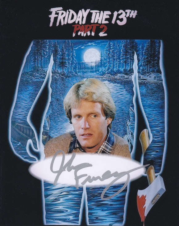 John Fury 10x8 signed in Silver Friday The 13th