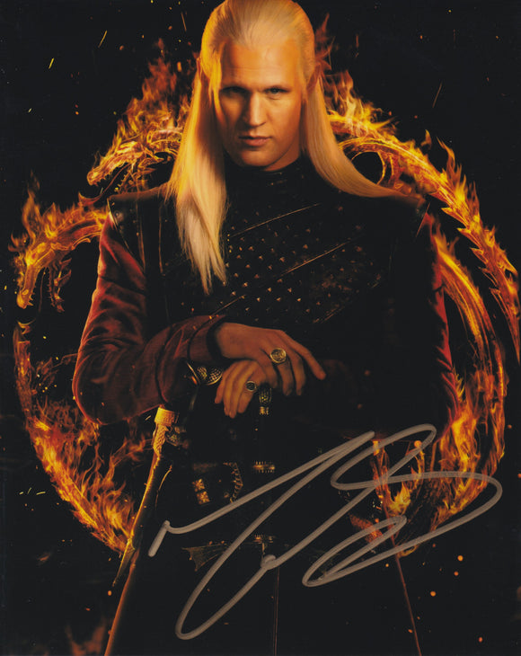 Matt Smith 10x8 signed in Gold House Of The Dragon