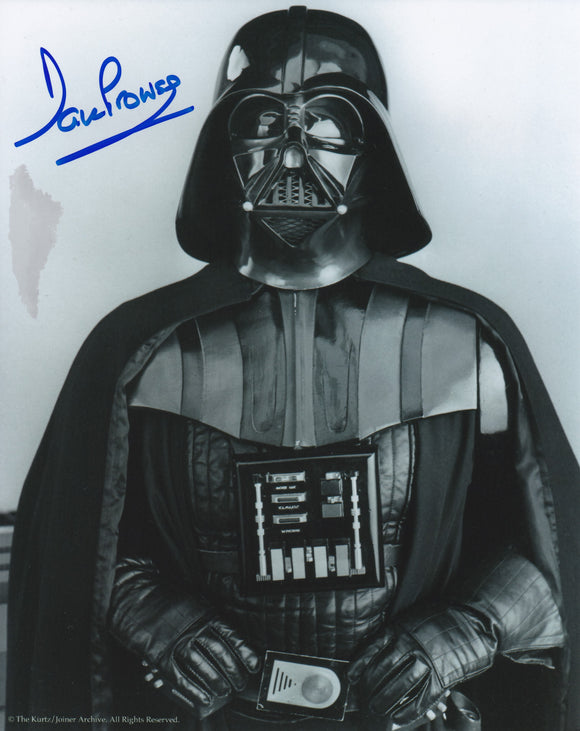 Dave Prowse 10x8 signed in Blue Star Wars