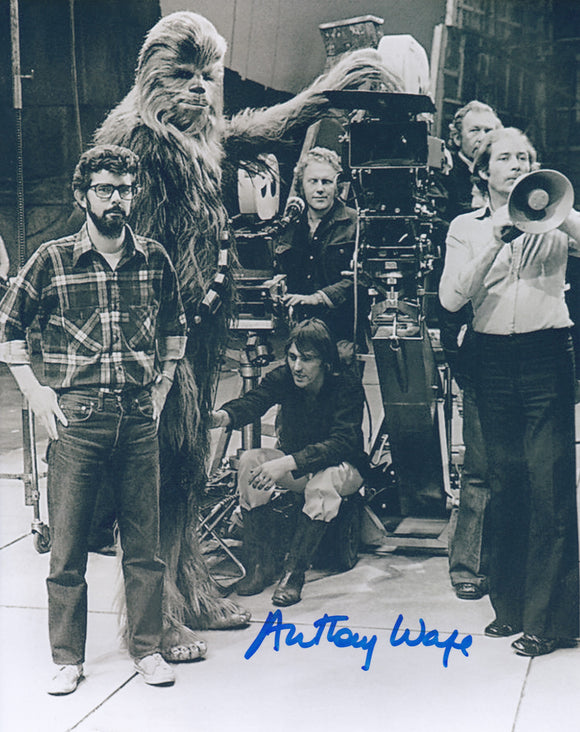 Anthony Waye signed in Blue A New Hope Star Wars