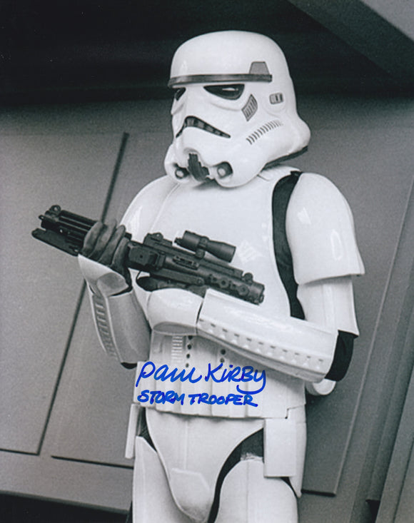 Paul Kirby signed in Blue  Star wars