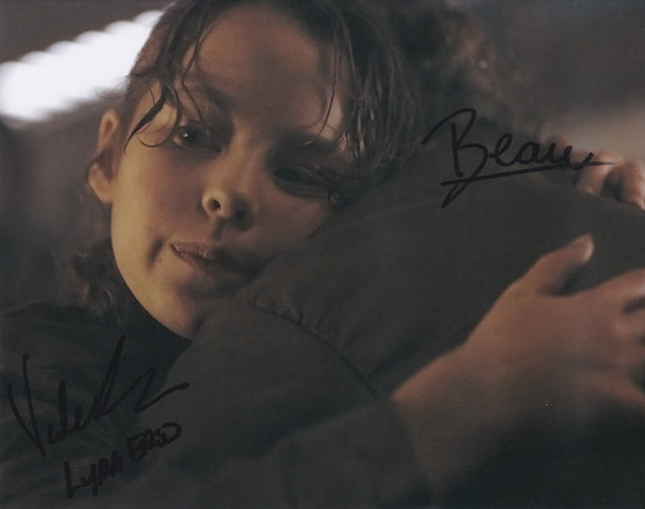 Valene Kane And Beau Gadson 10x8 DOUBLE  signed in Black Rogue One Star Wars