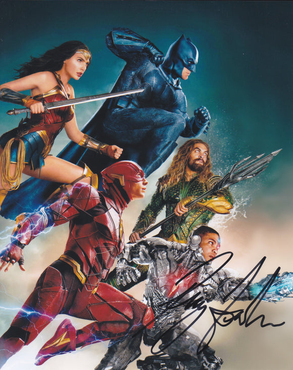 Ray Fisher 10x8 signed in Black Justice League