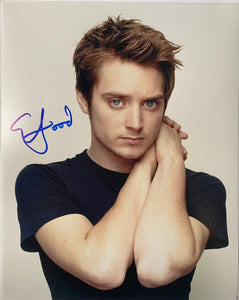 Elijah Wood 10x8 signed in Blue Lord of the Rings
