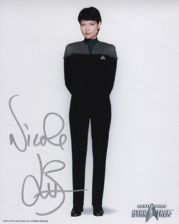 Nicole De Boer 10x8 signed in silver DST Official Picture Star Trek