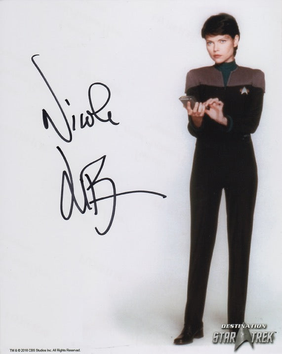 Nicole De Boer 10x8 signed in black DST Official Picture Star Trek