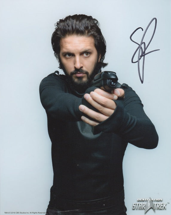 Shazad Latif 10x8 signed in black DST Official Picture