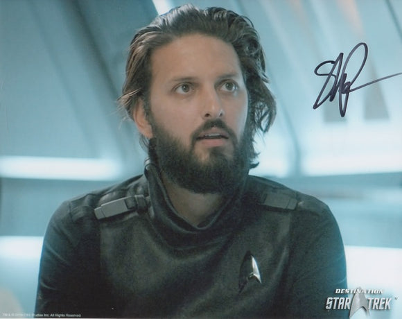 Shazad Latif 10x8 signed in black DST Official Picture